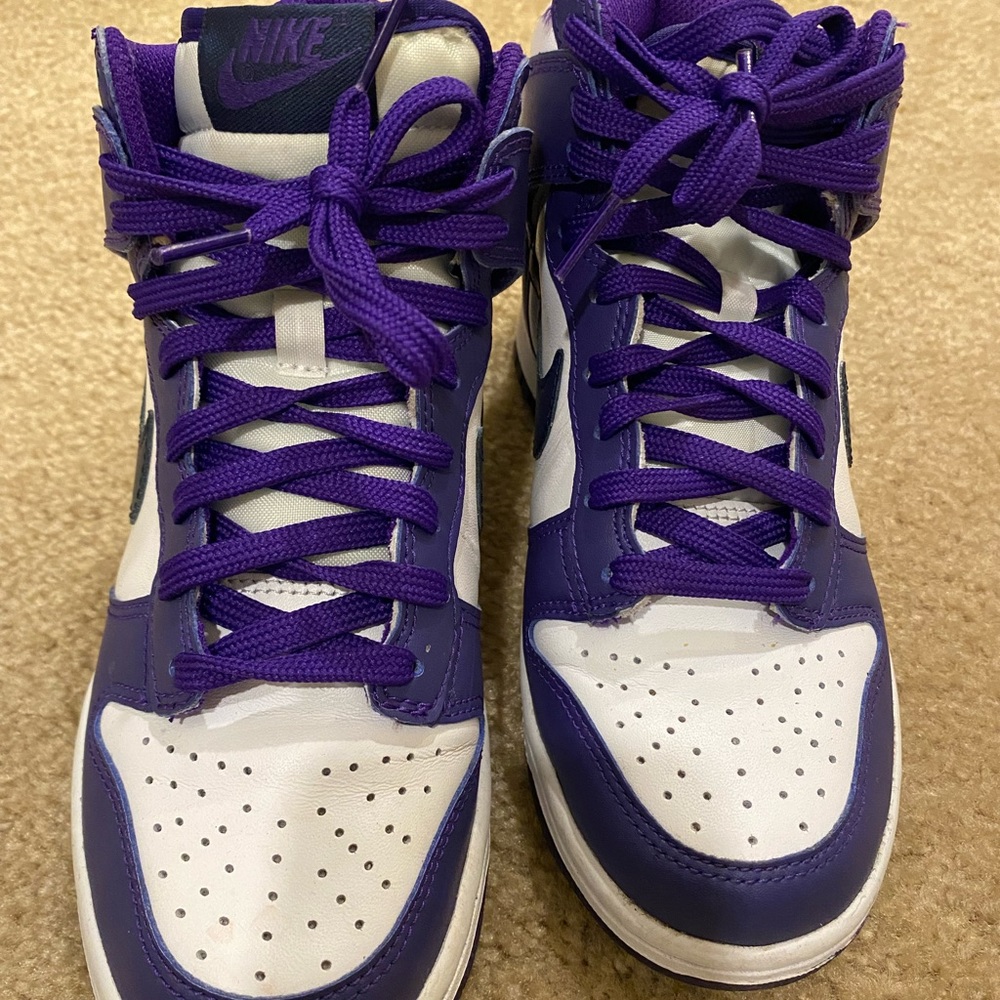Nike Dunk High Electro Purple Midnight Navy Sneakers